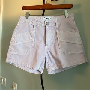 NWOT PAIGE  
CARGO-STYLE JEAN SHORTS
